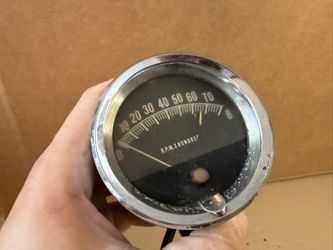 Vintage 8K Tachometer w/ Wiring - MADE IN USA