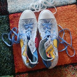 A Size 9 Unisex The Simpsons Converse