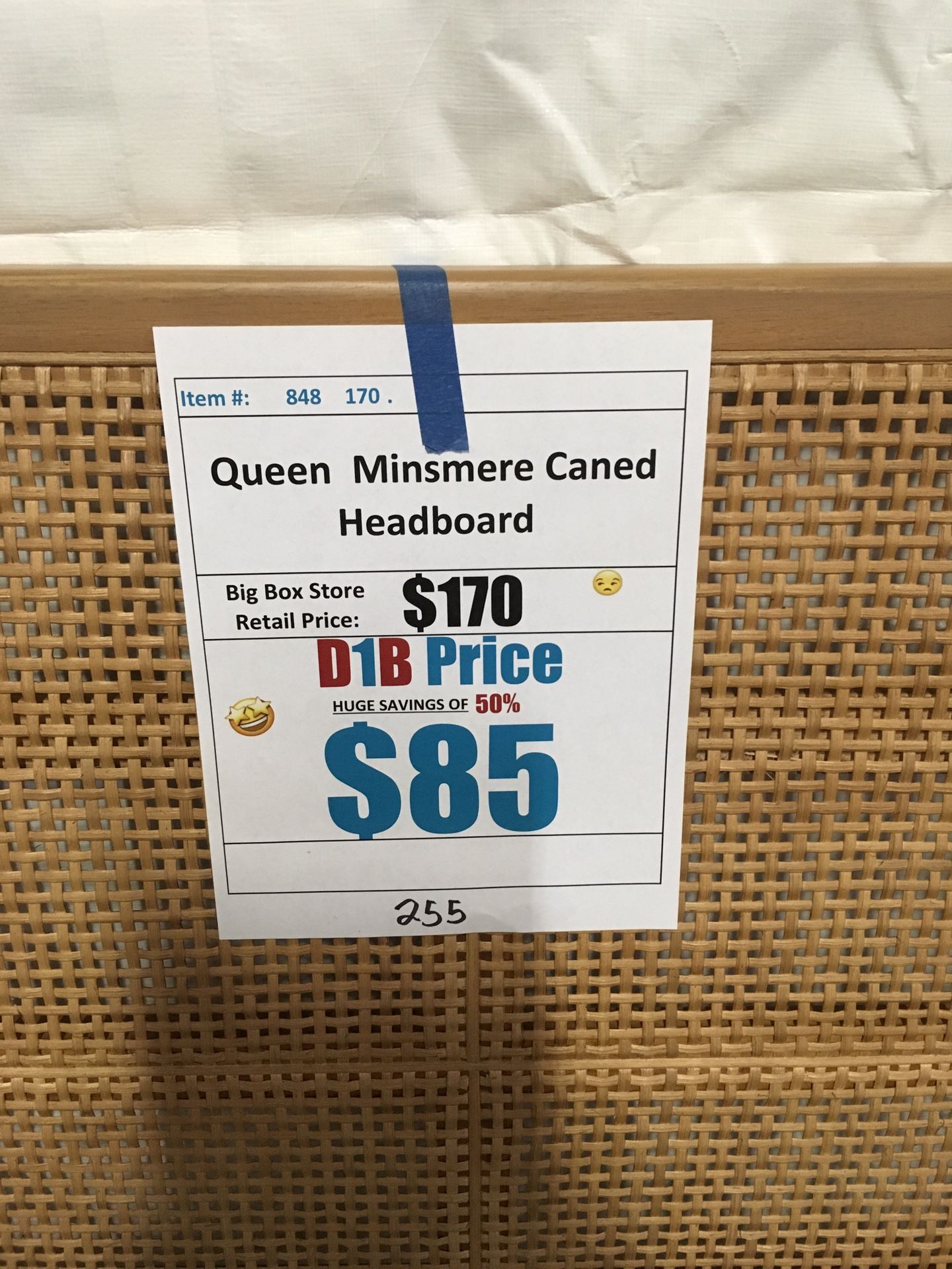 Minsmere caned headboard outlet