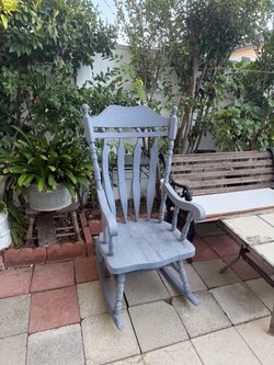 Rocking wooden chair good condition