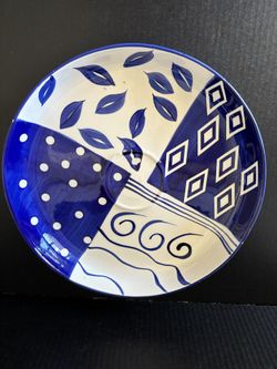 Cardinal Blue Bayou Chip N Dip Bowl Missing The Dip