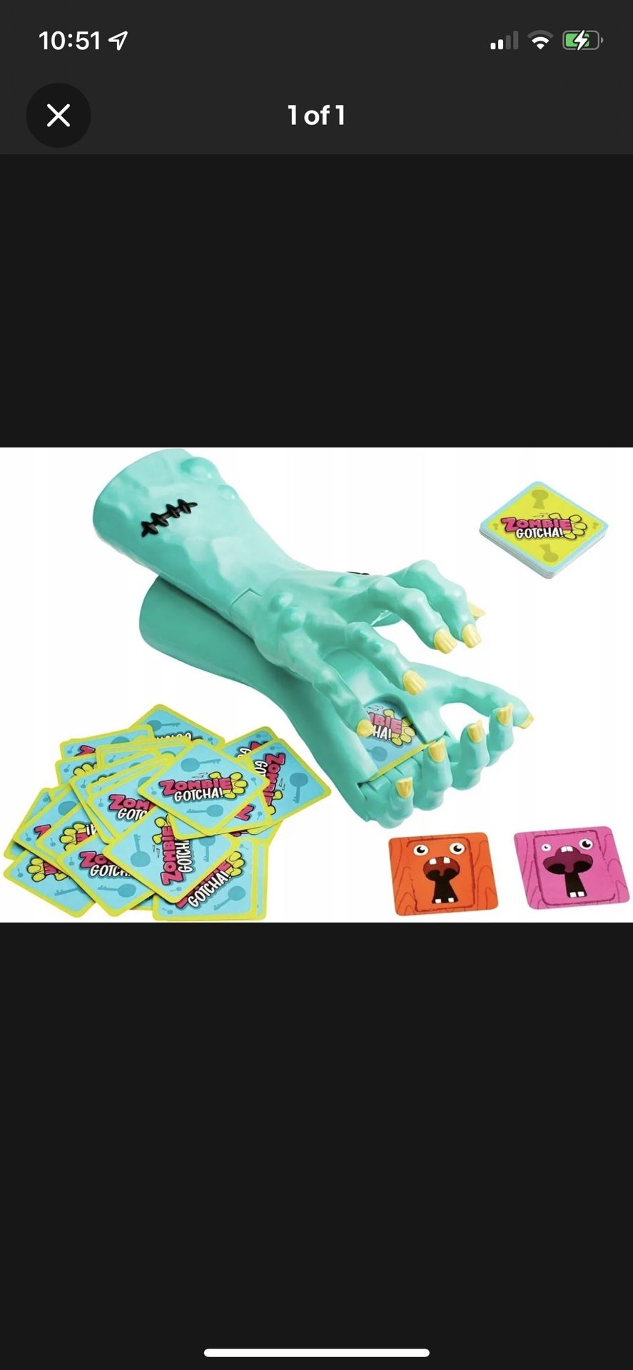 Zombie Gotcha Game by Mattel. Creepy Cool Kids Game GFG17