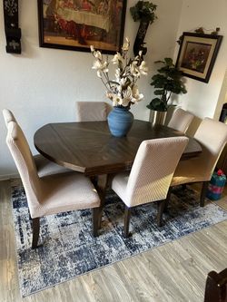 Kitchen Dining Table With 6 Chairs