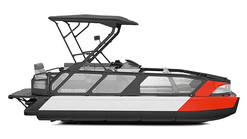 2024 Sea-Doo Pontoon Boat Switch Sport 21 - 230 HP Red
