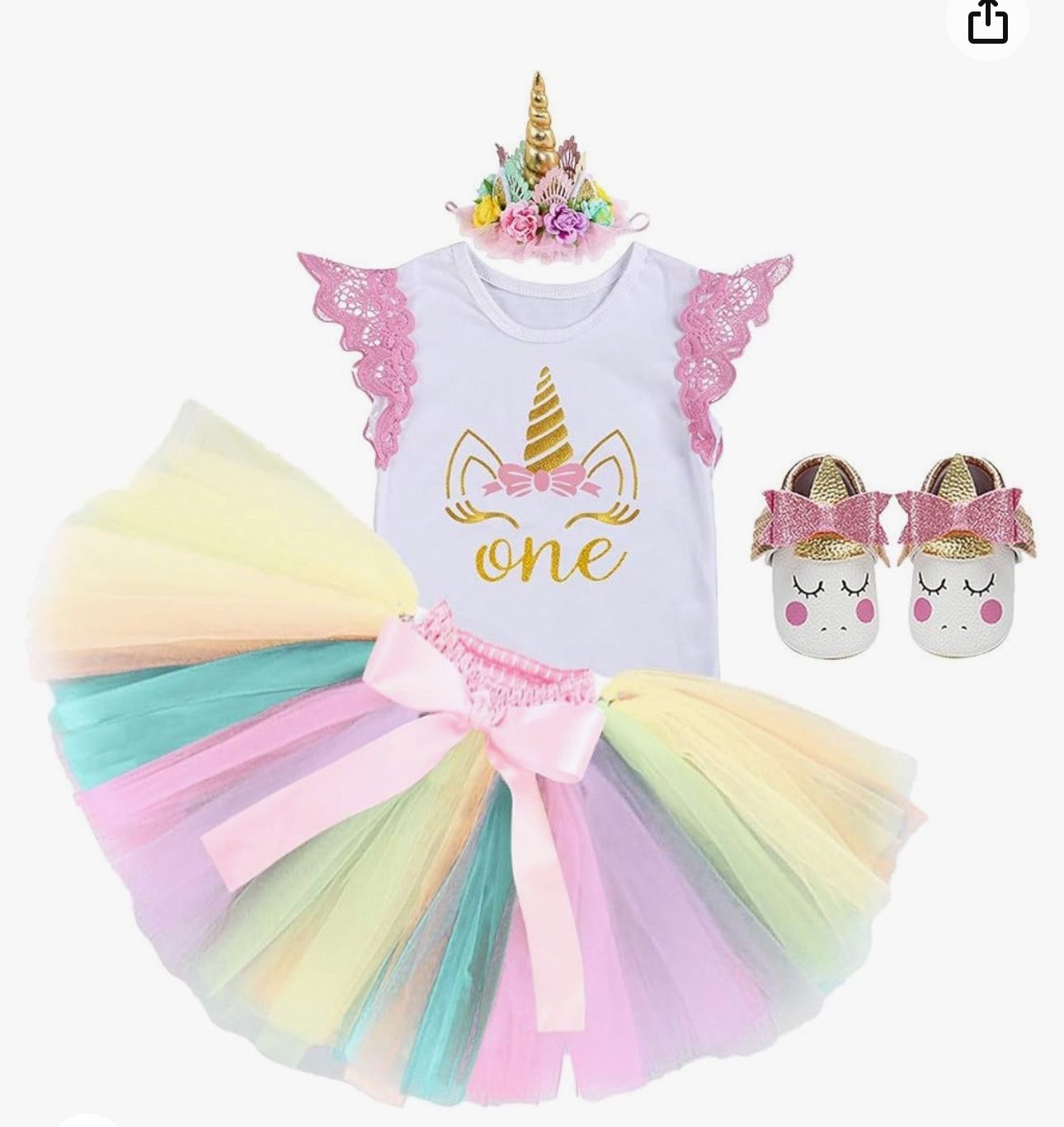 Mi First Year Unicorn Dress