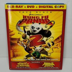 Kung Fu Panda 2 (Blu-ray/DVD 2-Disc Set) W/slipcover MINT DISCS