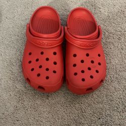 Red Crocs 