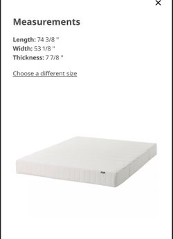 Full Size medium firm mattress