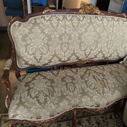 Ornate baroque style couch