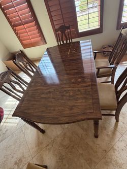 Dining table for sale six chairs