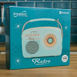 Retro Supersonic SC‑1201BT Bluetooth Speaker – Vintage Style!