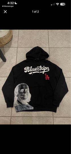 sdl blue strips hoodie size L