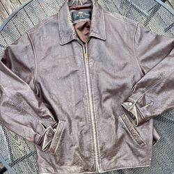 Vintage Leather Luis Alvear Jacket, SIZE:  L