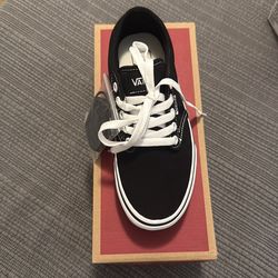 Black and white vans