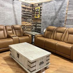 Genuine Leather Power Reclining Sofa Or Love Seat Your Choice