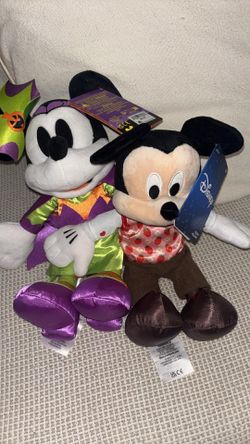 New set of Mickey and Minnie plushes both for $15