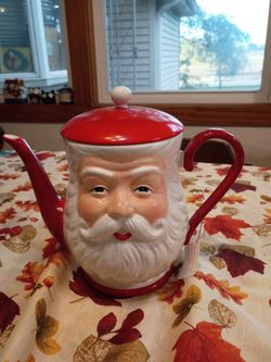 Santa Claus Ceramic Teapot