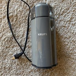 KRUPS Silent Vortex Electric Coffee & Spice Grinder, Removable grinder, model GX332