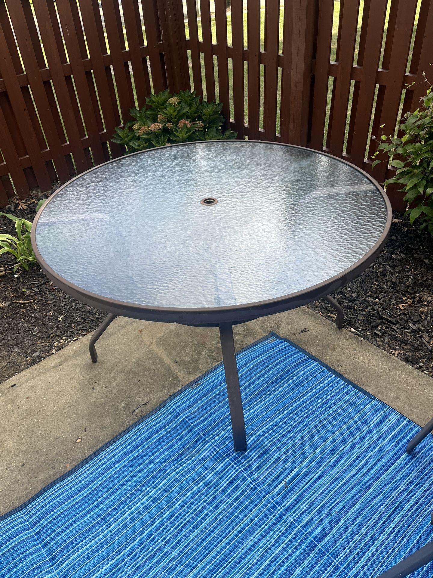 Glass Patio Table