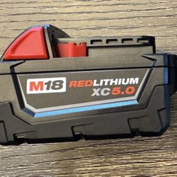 NEW MILWAUKEE M18 5.0 BATTERY 