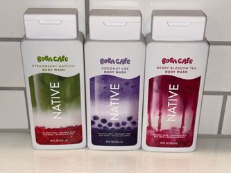 New Native Boba Cafe Body Wash 3 Scents  18 Oz $5 Each