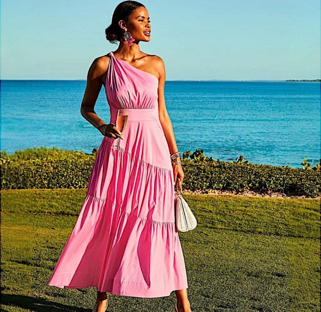 one shoulder lilly pulitzer dress NWT Lilly Pulitzer Helina One Shoulder Midi S