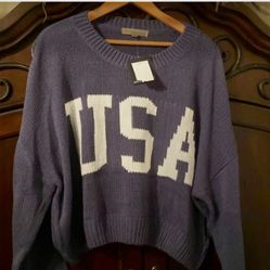 Grayson Threads cropped sweater XXL NWT