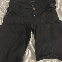 Women Black Cargo Pants 