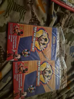 Mickey mouse invitations