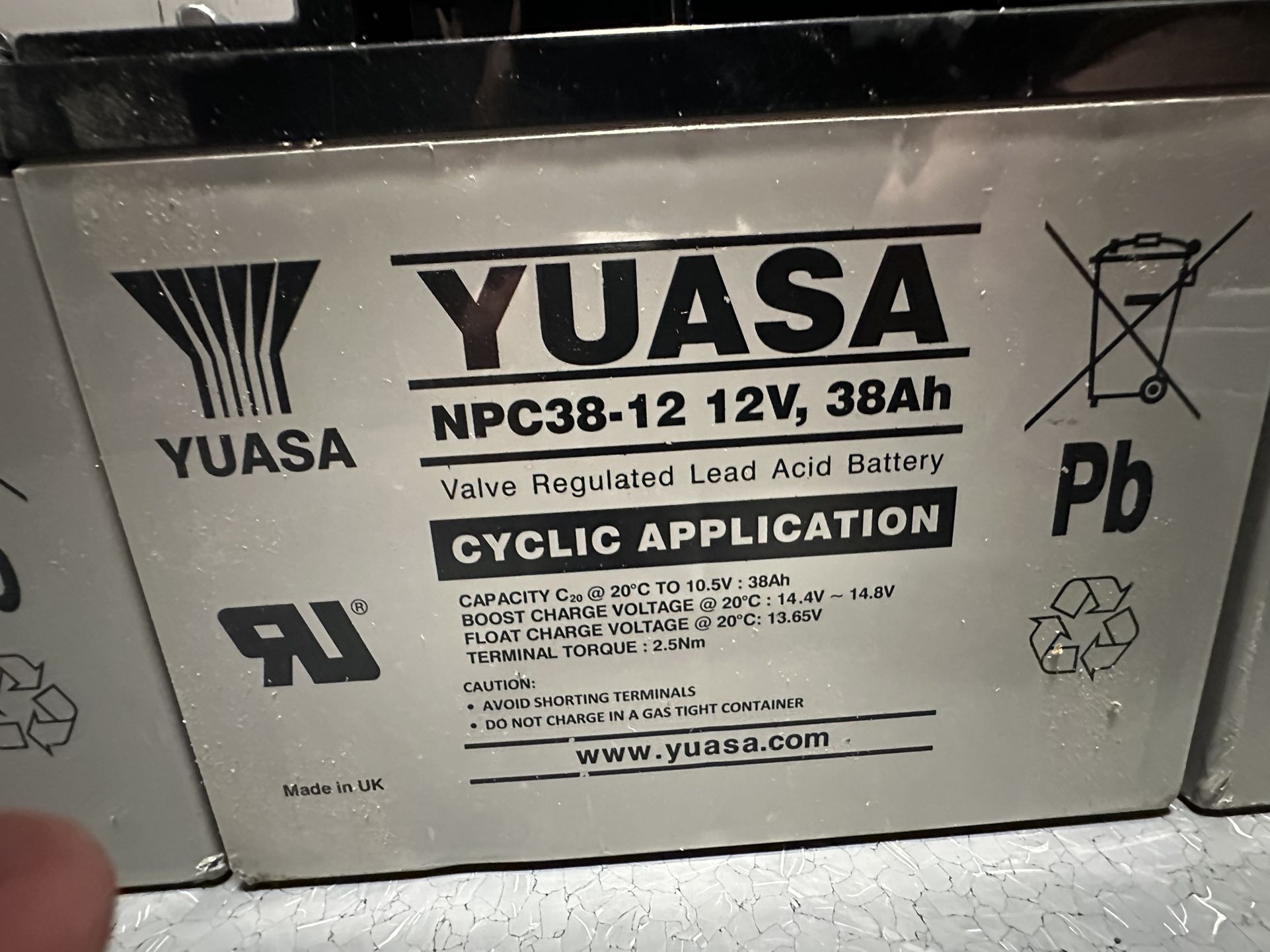 Lot of 10 UPS Batteries – 4 Yuasa, 4 TechPower, 2 APC Packs – $250 OBO