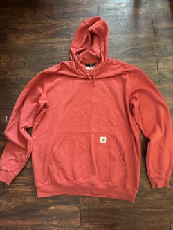 Carhartt Hoodie Orange Jacket XL Tall