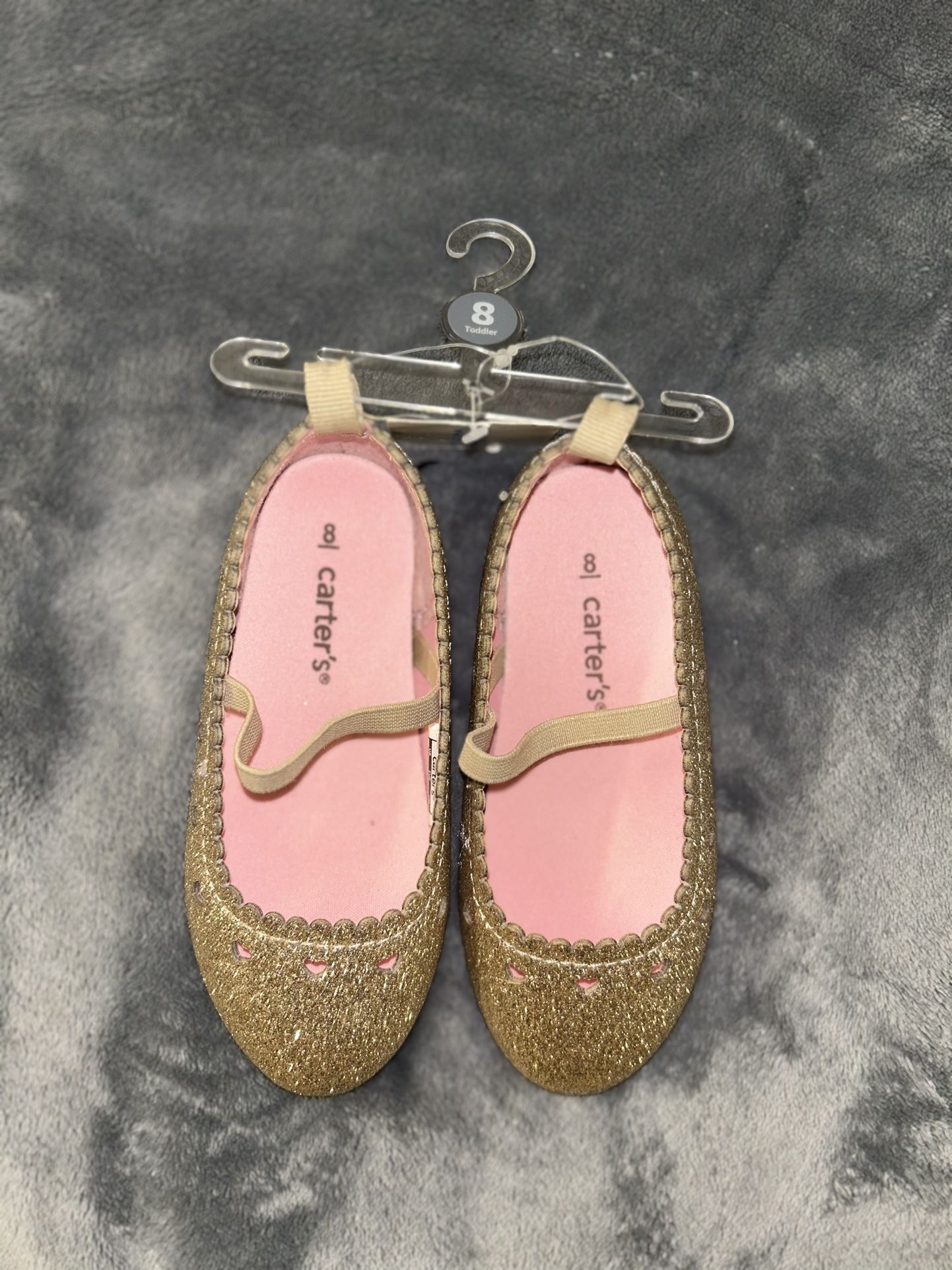 Carter’s Gold Glitter Flats