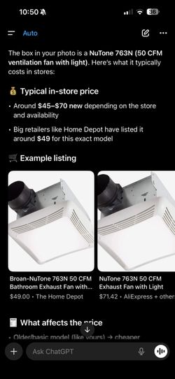 Ventilation fan with light