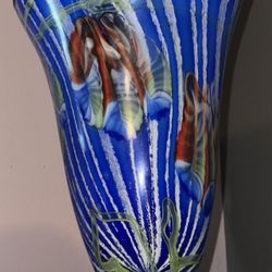 Murano Style Heavy Glass Vase