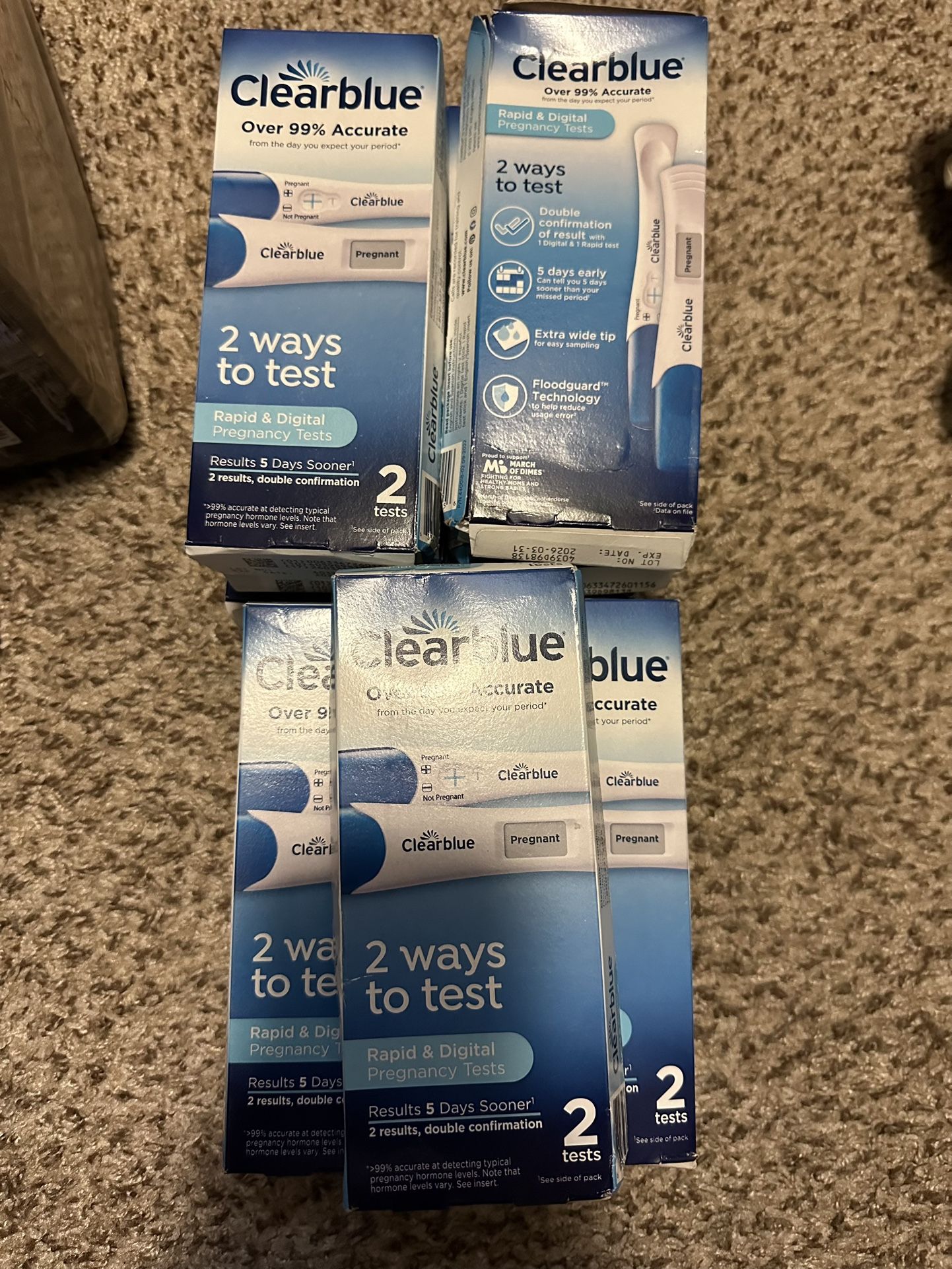 Clearblue Tests New (11boxes) Take All For $20