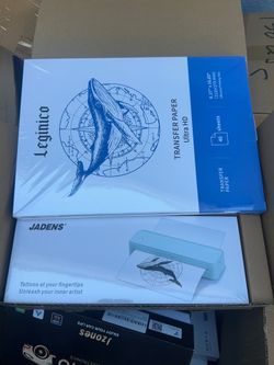 Brand New JADENS Bluetooth Tattoo Stencil Printer + 40 Sheets Leginico Transfer Paper