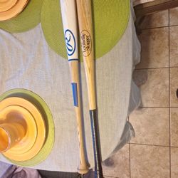 WOOD BAT SIZE. LOUISVILLE SLUGGER 34in / RAWLING 32in.  $50 EACH FIRM PRICE 