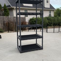 Storage 5 Shelfs Heavy Duty Plastic 