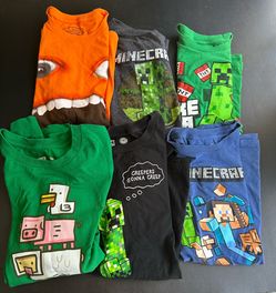 MINECRAFT T-SHIRT LOT OF KIDS YOUTH Boys YXL MOJANG 2012 2013