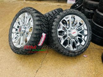 22" CHROME WHEELS W35125022 gmc chevy 2500 TIRES WE OFFER PAYMENT OPTION ALSO