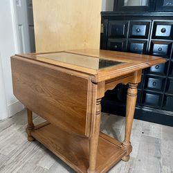 RARE Side Table With Drop Leaves