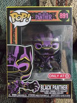 Funko Pop Black Light Black Panther