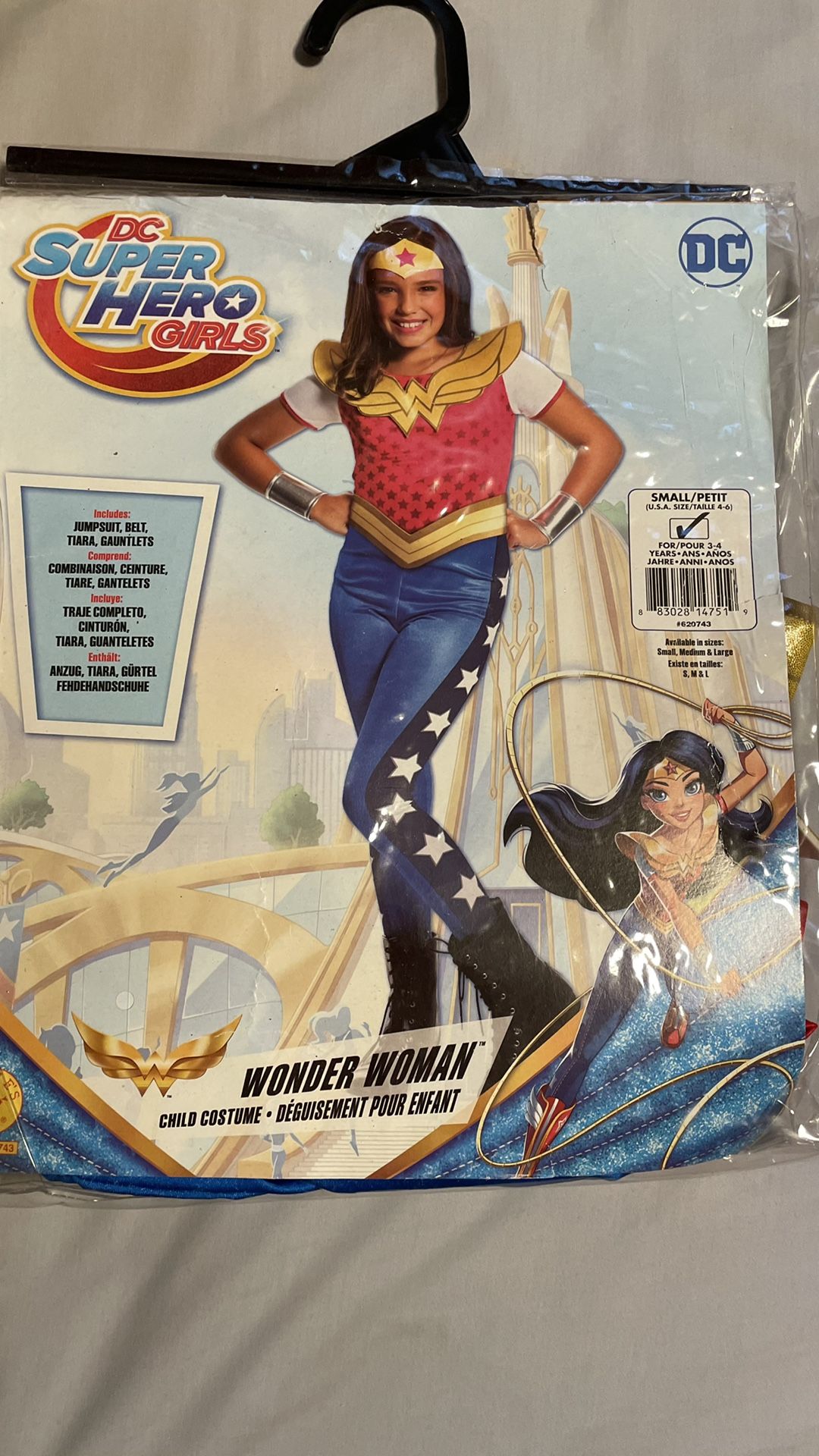 New Wonder Woman Kids Costume Size 4-6