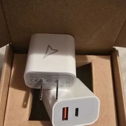 20W USB C Charger Block, 2 Pack Dual Port Fast Charging Block Type C Wall Charger Power Adapter PD & QC3.0 USB A Quick Charging Block Compatible for i