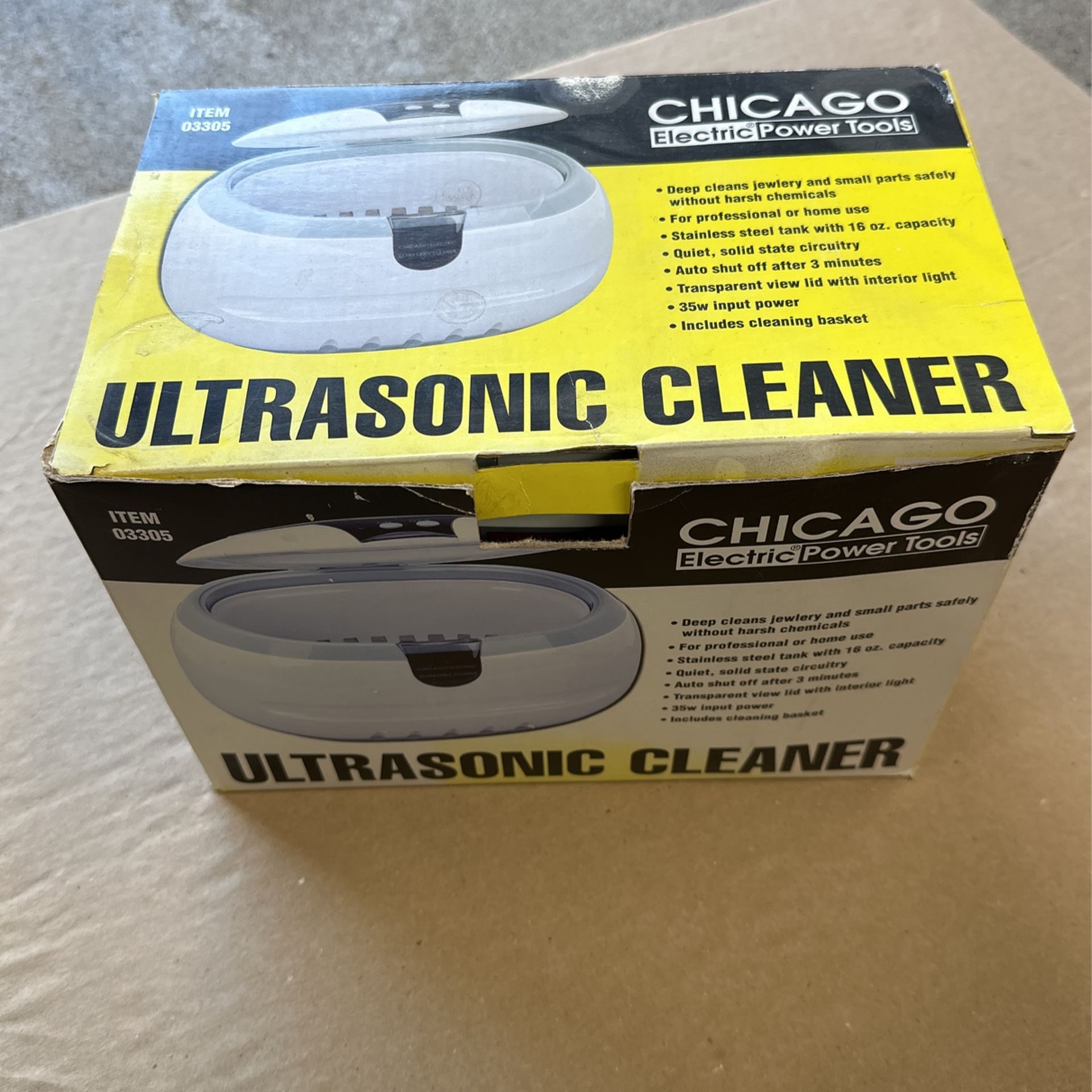 Chicago Ultrasonic cleaner Model 3305