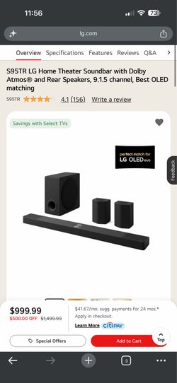 LG S95TR Sound System