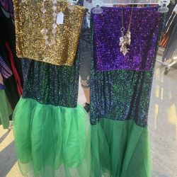 Ladies "MYSTICAL MERMAIDS" costumes. 2 AVAILABLE Size M &L