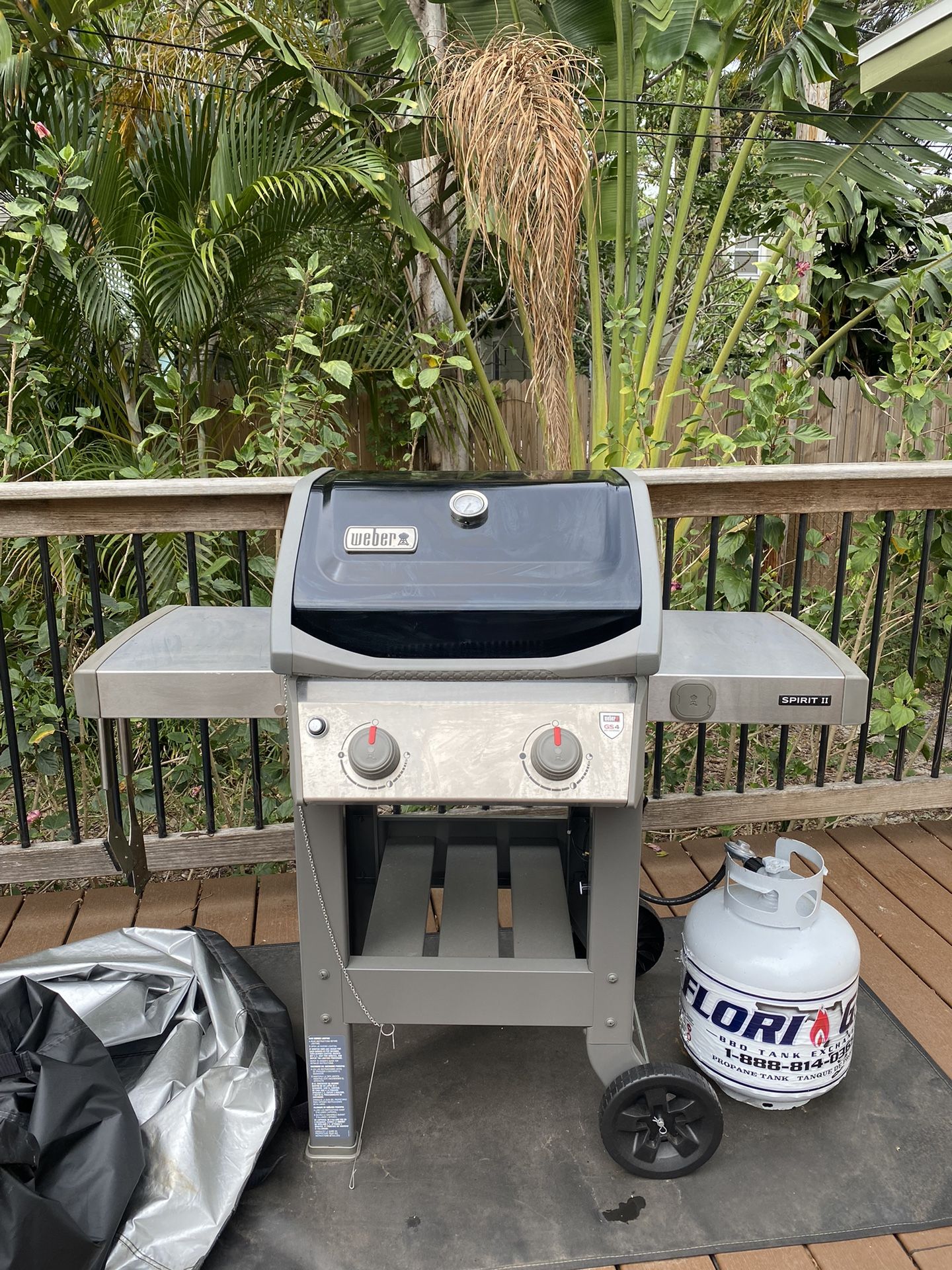 Weber Spirit II E 210 Black Burner Liquid Propane Gas Grill