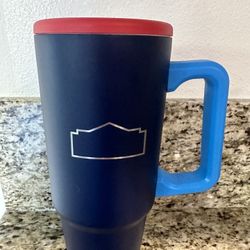 Blue And Red Travel Mug