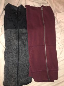 Childrens place boys zip up sweaters size 14